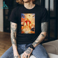 Patriotic Savior Composition Artistic Graphic T Shirt