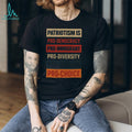 Patriotism Is Pro Democracy Retro Color Block T Shirt