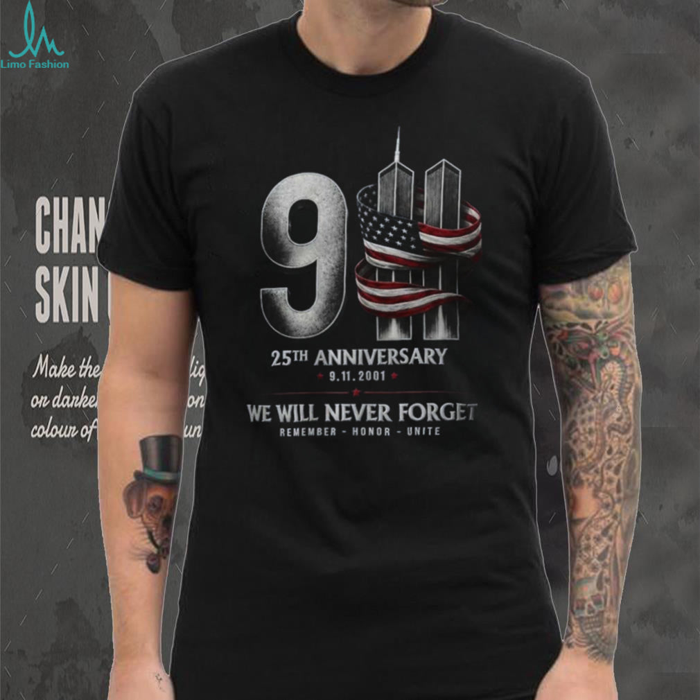 Patriotism Memorial Twin Towers 25th Anniversary Shirt