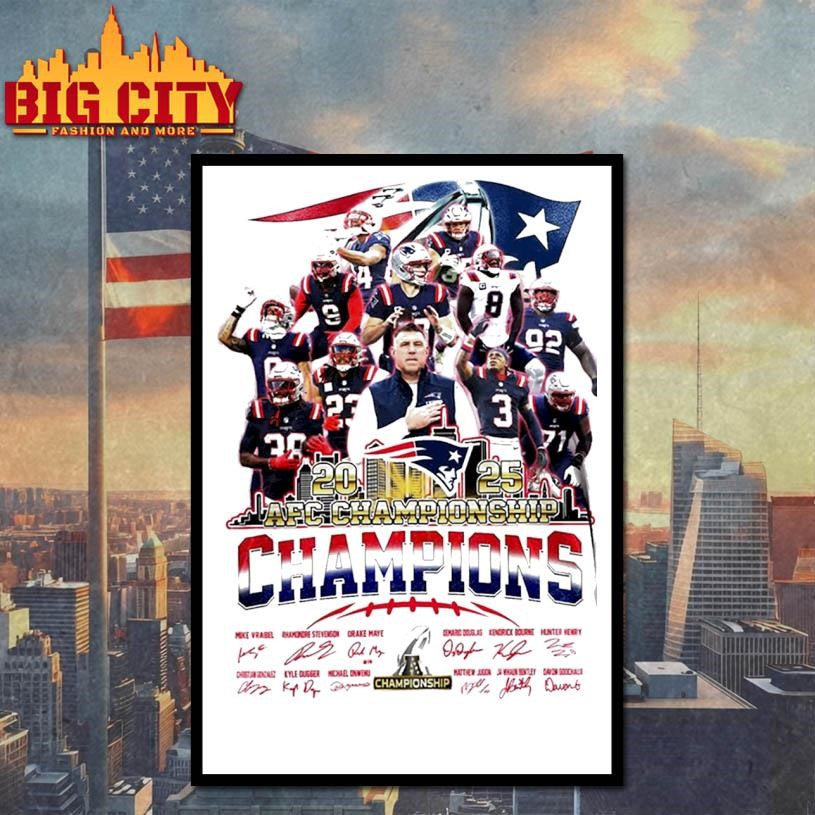 Patriots 2025 AFC Championship Champions Shirt