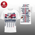 Patriots 2026 SB LX AFC East Champions Two Sided Shirt