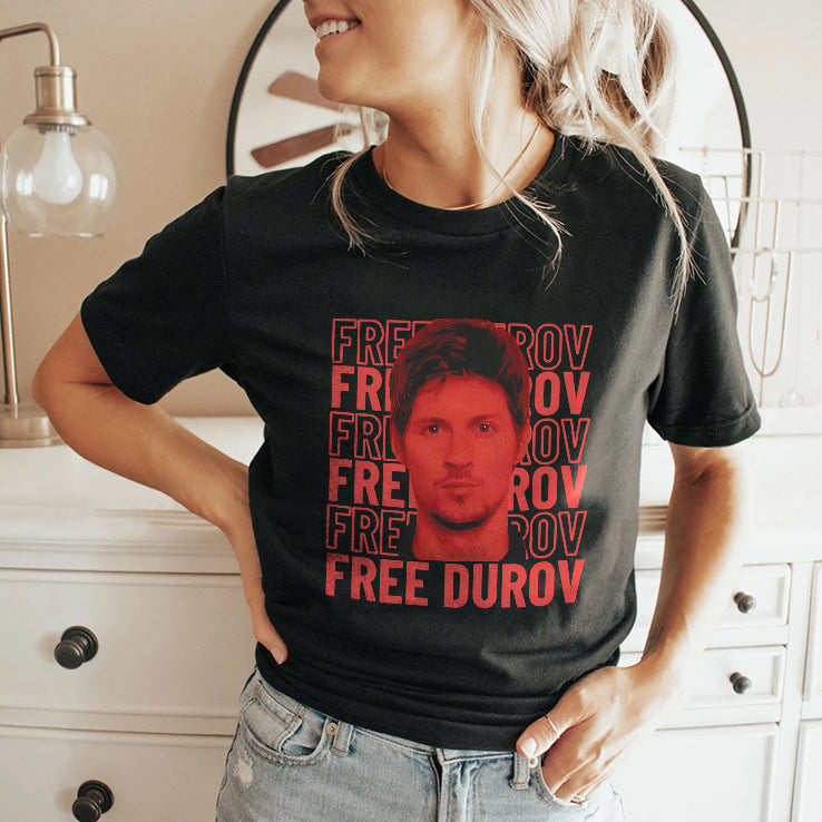 Pavel Durov Free Durov Portrait T Shirt