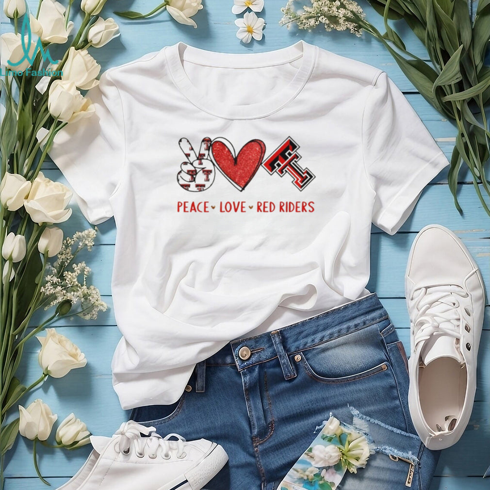 Peace Love Texas Tech Red Raiders College Spirit T Shirt