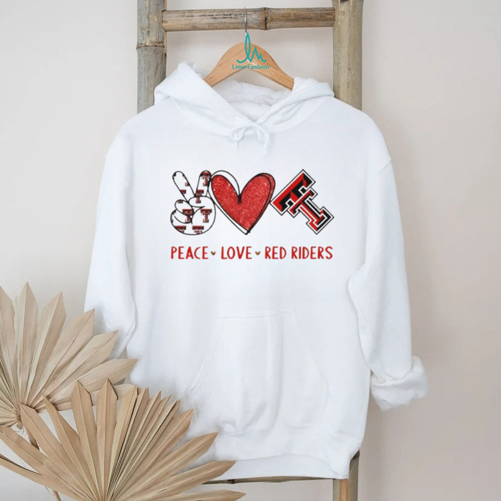 Peace Love Texas Tech Red Raiders College Spirit T Shirt