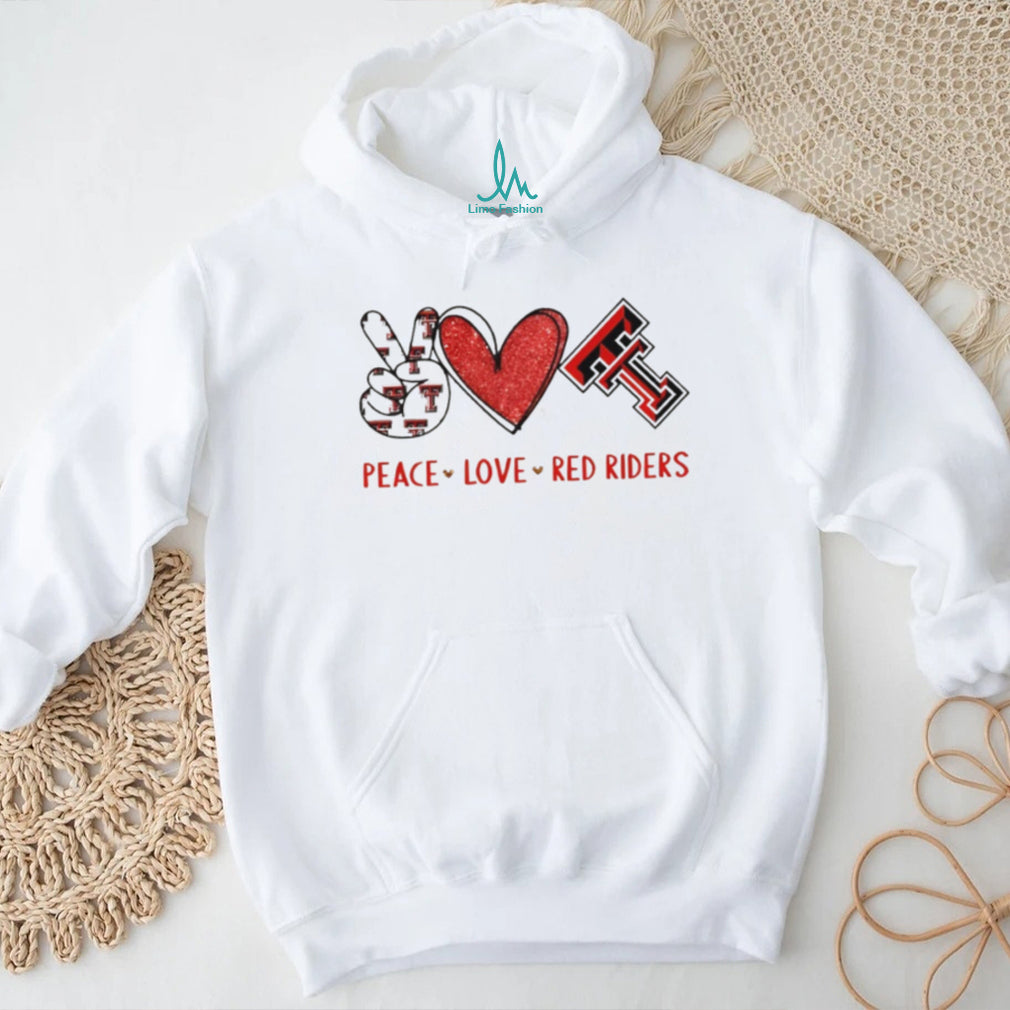 Peace Love Texas Tech Red Raiders College Spirit T Shirt