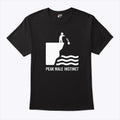Peak Male Instinct Funny Cliff Rock Throwing T Shirt