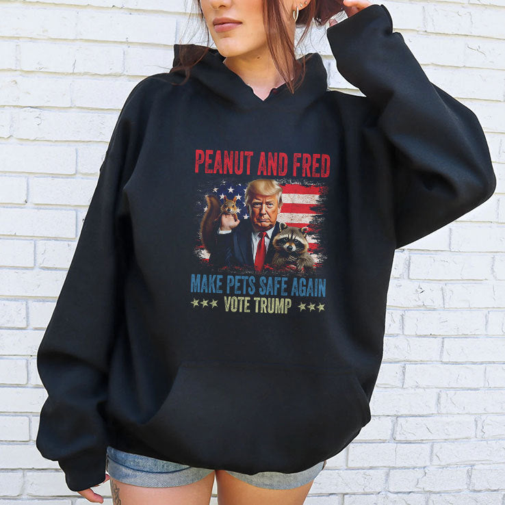 Peanut And Fred Make Pets Safe Again Vote Trump Shirt