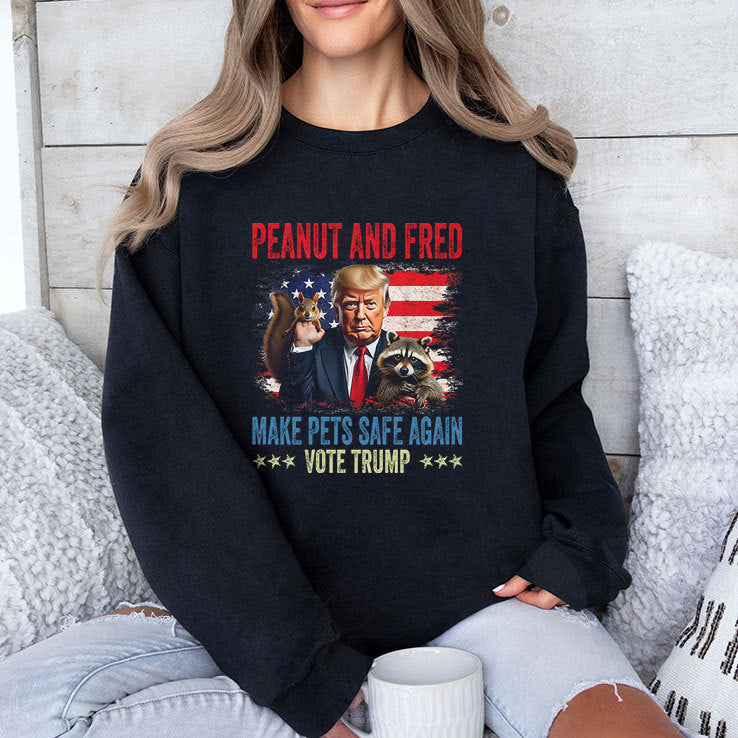 Peanut And Fred Make Pets Safe Again Vote Trump Shirt