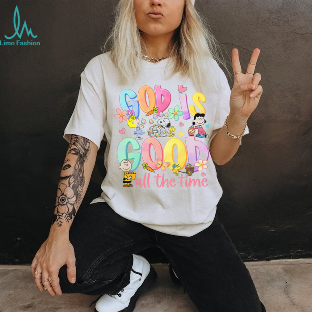 Peanuts Gang God Is Good All The Time Easter Eggs T Shirt