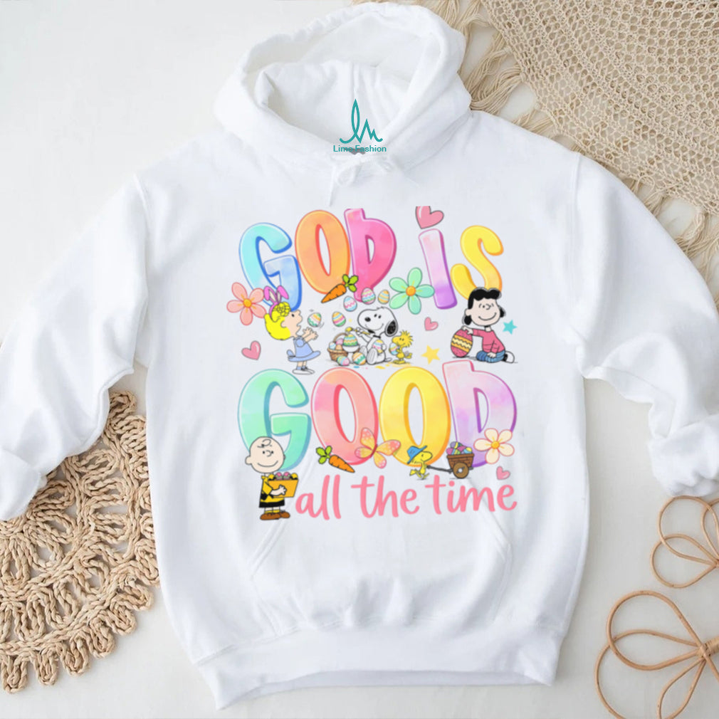 Peanuts Gang God Is Good All The Time Easter Eggs T Shirt