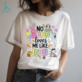 Peanuts Gang No Bunny Loves Me Like Jesus Easter Christian Shirt