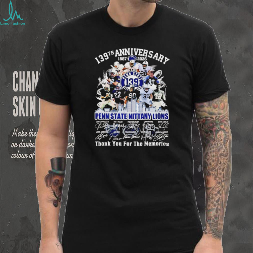 Penn State Nittany Lions 139th Anniversary (1887 2026) Commemorative T Shirt