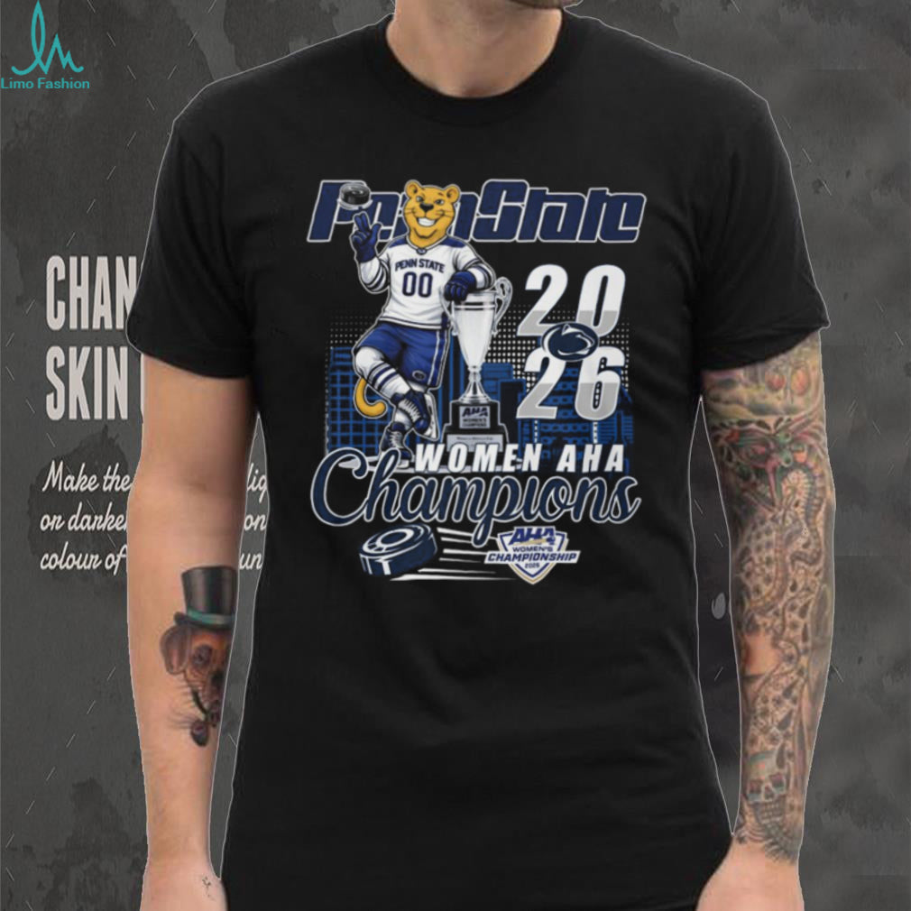 Penn State Nittany Lions 2026 Women’s AHA Hockey Champions T Shirt