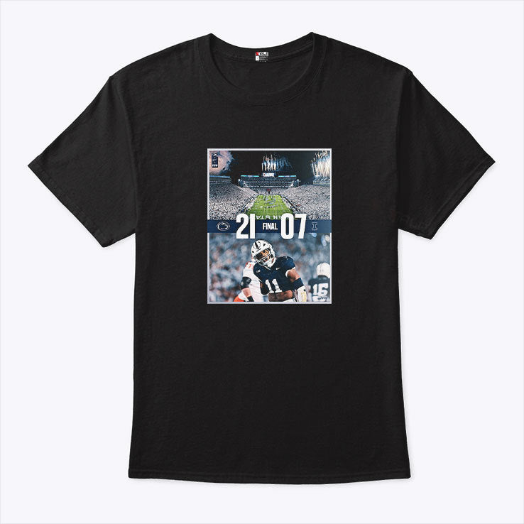 Penn State Nittany Lions 21 7 Illinois Fighting Illini Shirt