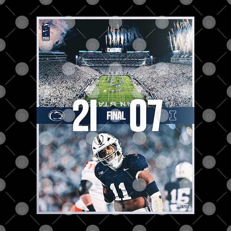 Penn State Nittany Lions 21 7 Illinois Fighting Illini Shirt