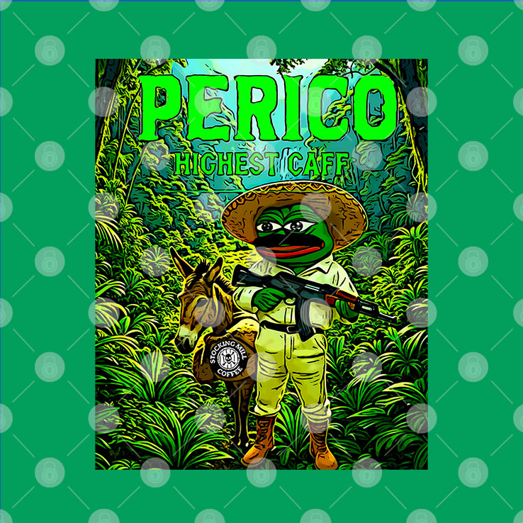 Perico Valdez Highest Caff Pepe Frog Meme Donkey T Shirt