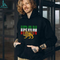 Persian Lion and Sun Iran Flag Patriotic Pride Graphic T Shirt