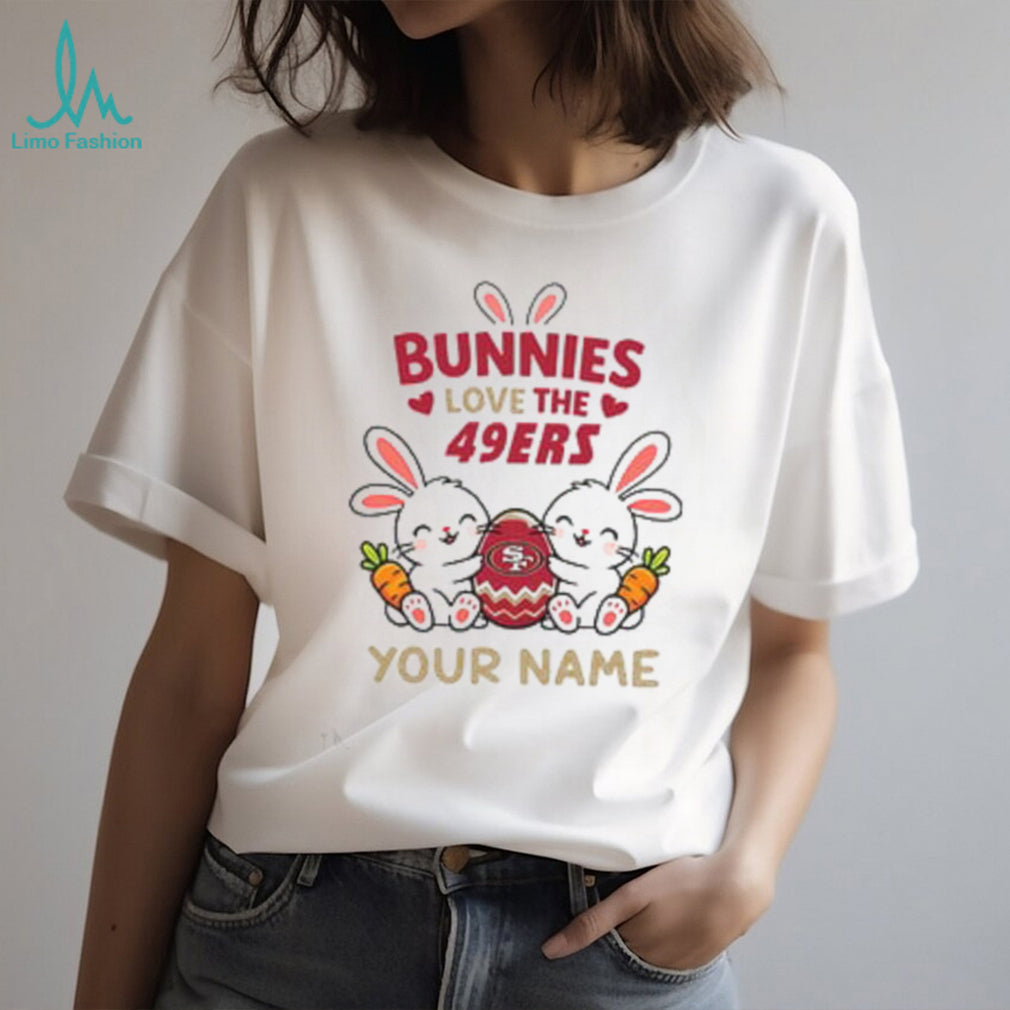 Personalized 49ers Easter Bunny Plush T Shirt