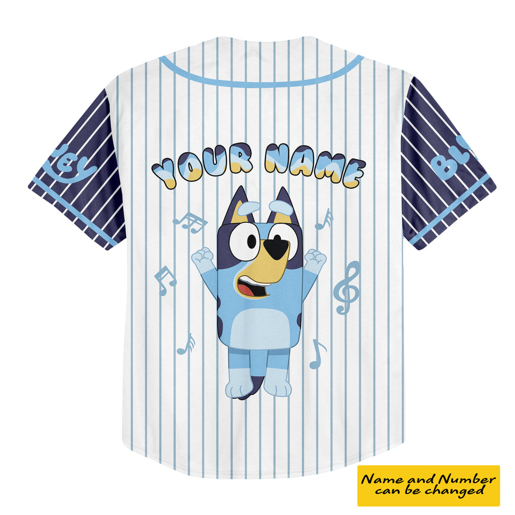 Personalized Bluey Kid Baseball Jersey