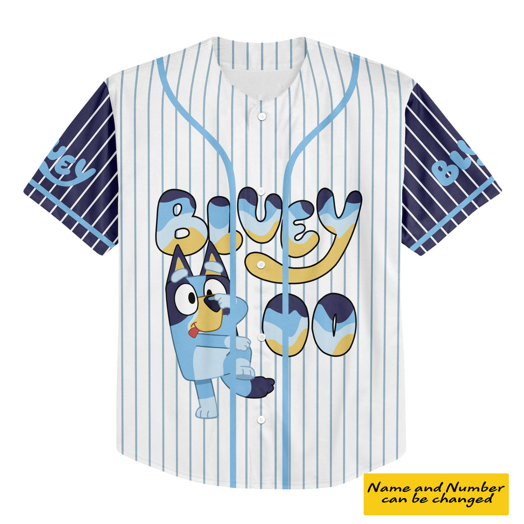 Personalized Bluey Kid Baseball Jersey