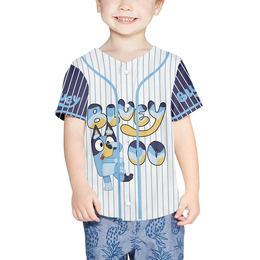 Personalized Bluey Kid Baseball Jersey
