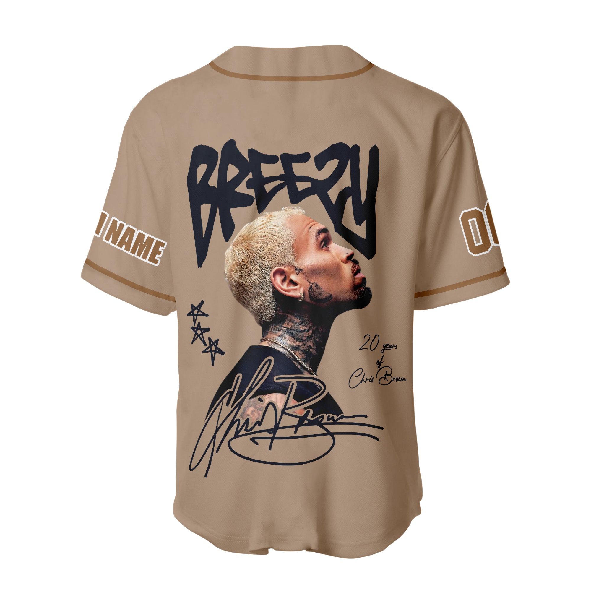 Personalized Christ Brown Breezy Bowl XX 2025 Baseball Jersey