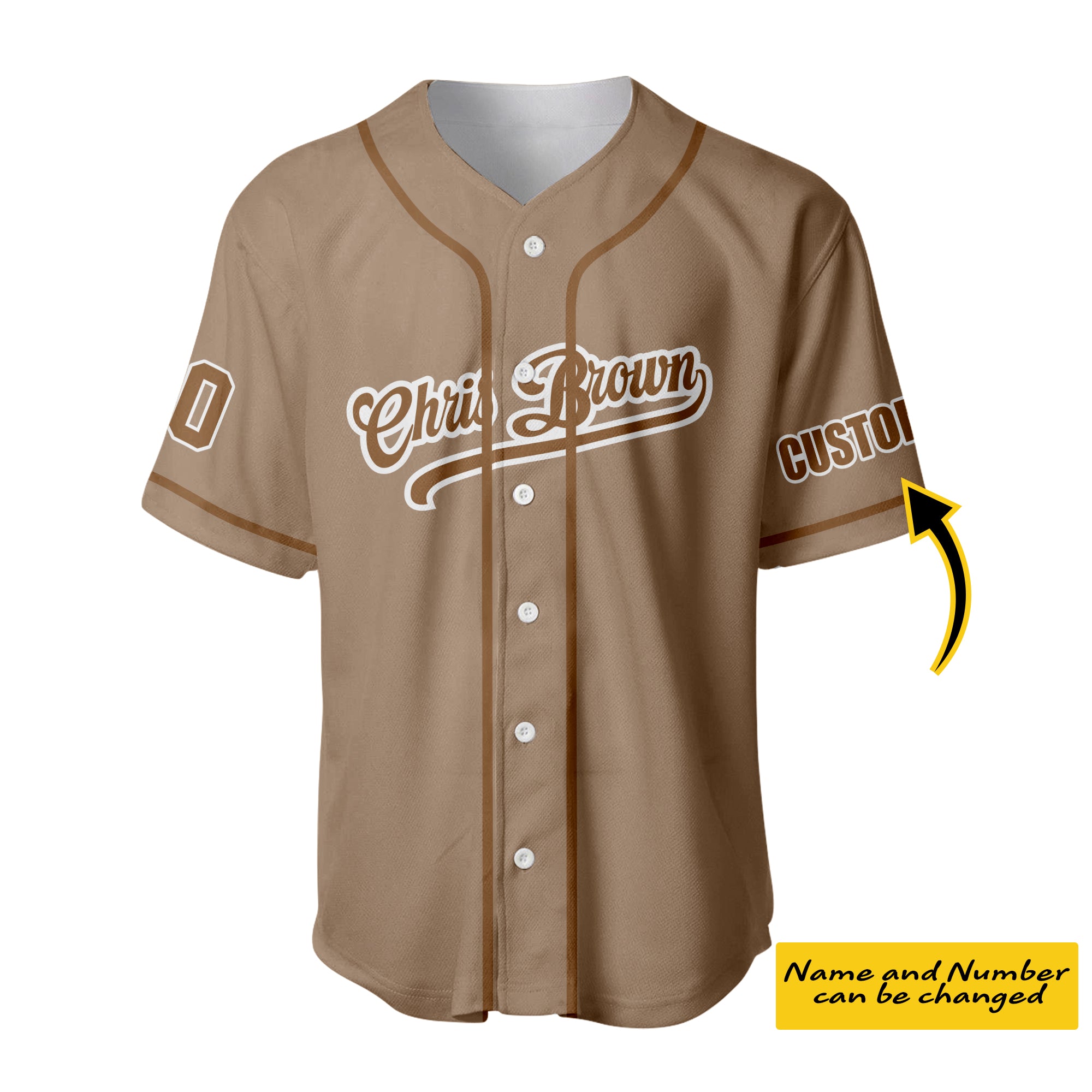 Personalized Christ Brown Breezy Bowl XX 2025 Baseball Jersey