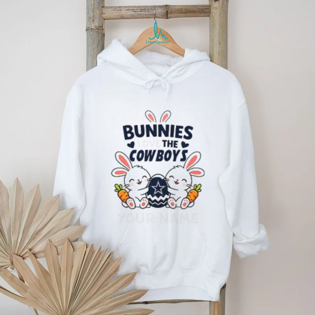 Personalized Cowboys Easter Bunny Plush T Shirt