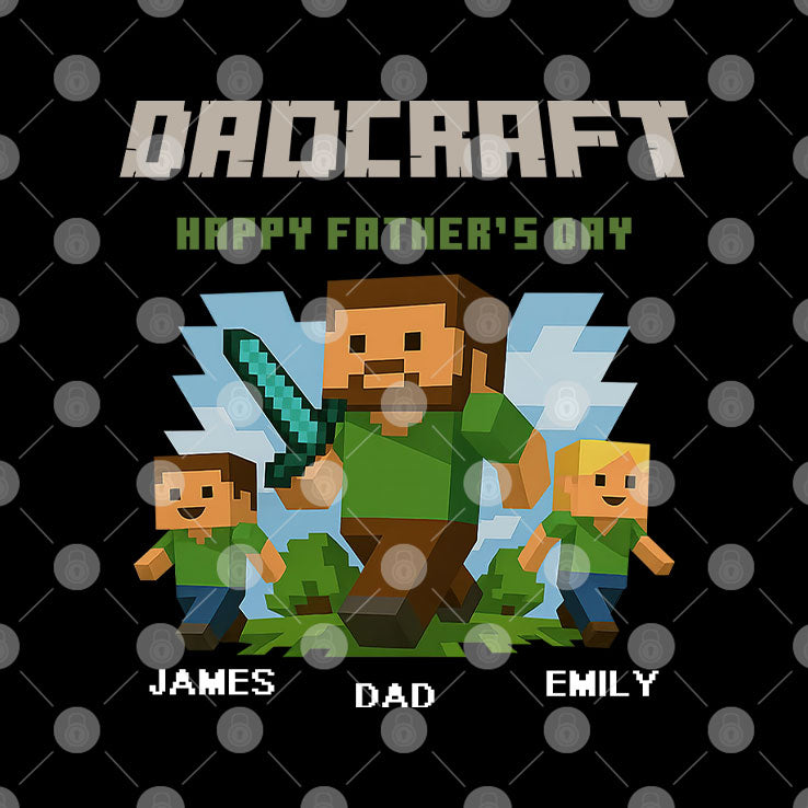 Personalized DadCraft Happy Father’s Day T Shirt