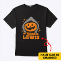 Personalized My Name Is Lewis Pumpkin Halloween T Shirt