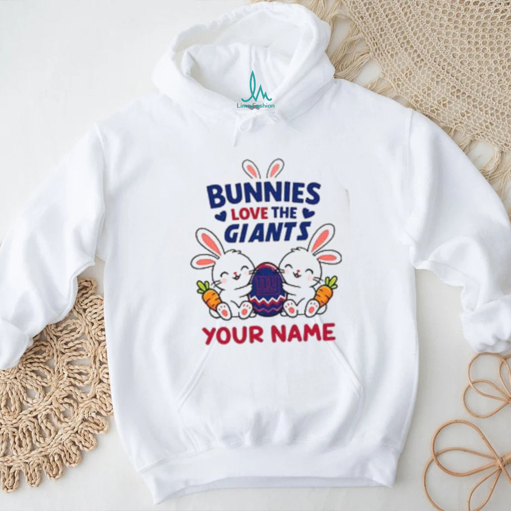 Personalized New York Giants Easter Bunny Plush t Shirt