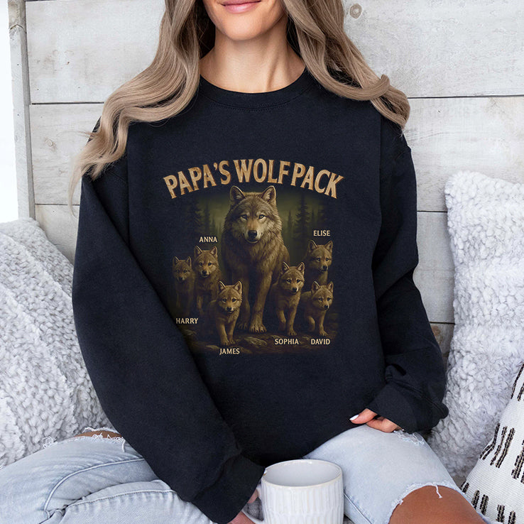 Personalized Papa’s Wolf Pack T Shirt