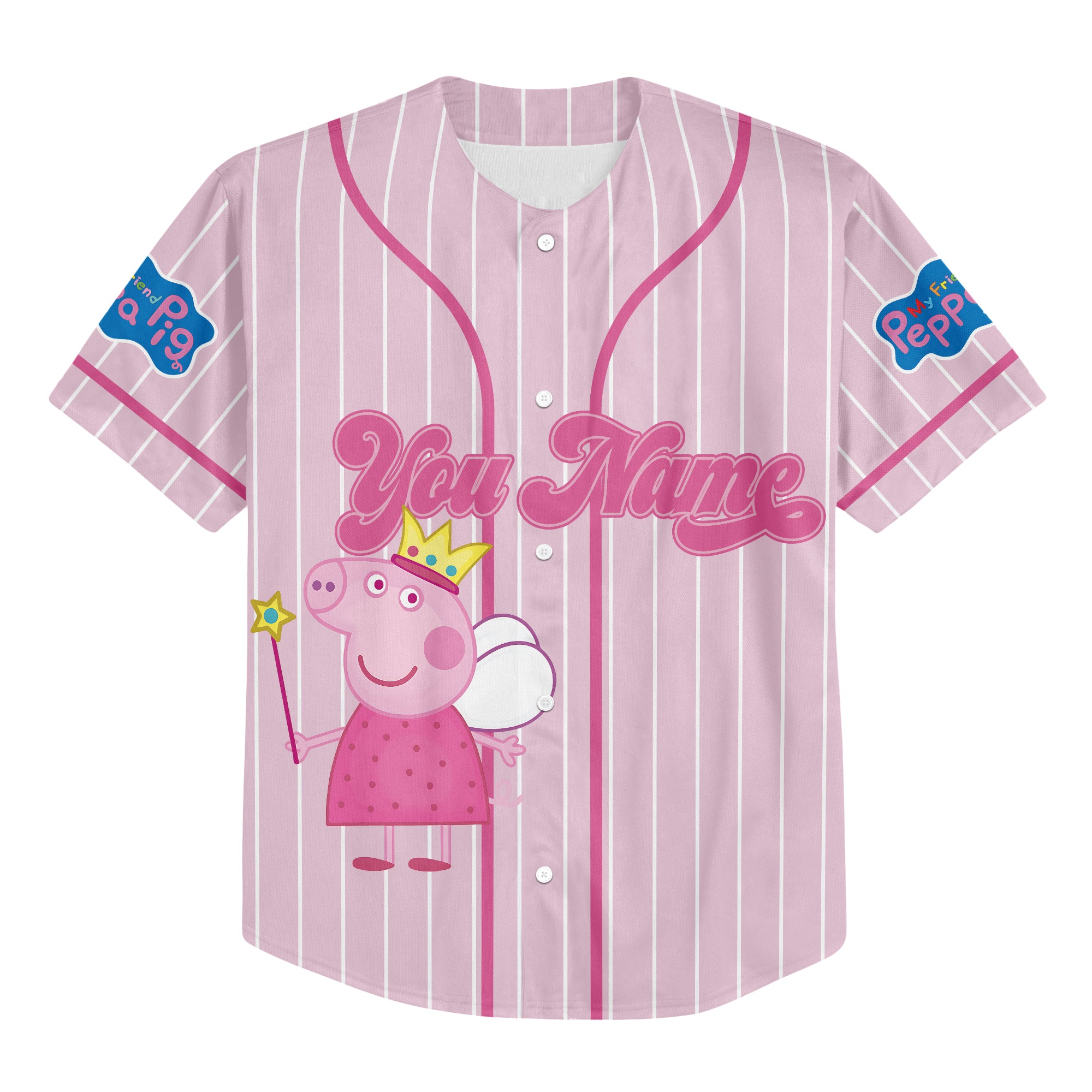 Personalized Peppa Pig Baseball Jersey