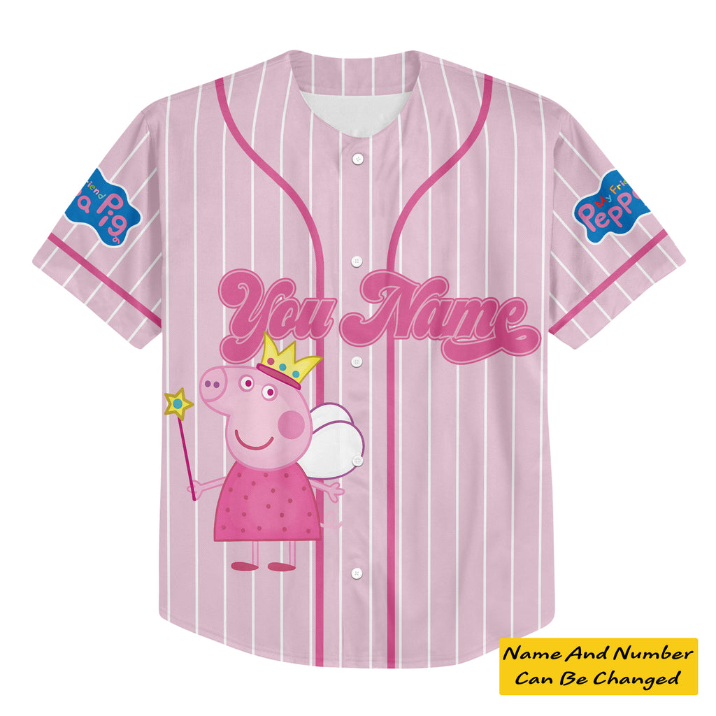 Personalized Peppa Pig Baseball Jersey