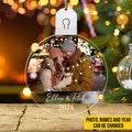 Personalized Couple Circle Led Acrylic Ornament