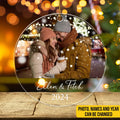 Personalized Photo Christmas Ornament For Couples