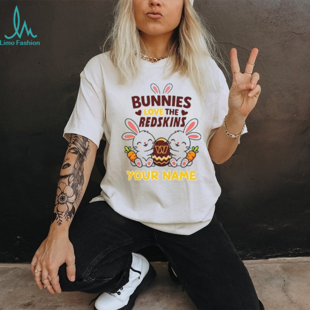 Personalized Redskins Easter Bunny Plush T Shirt