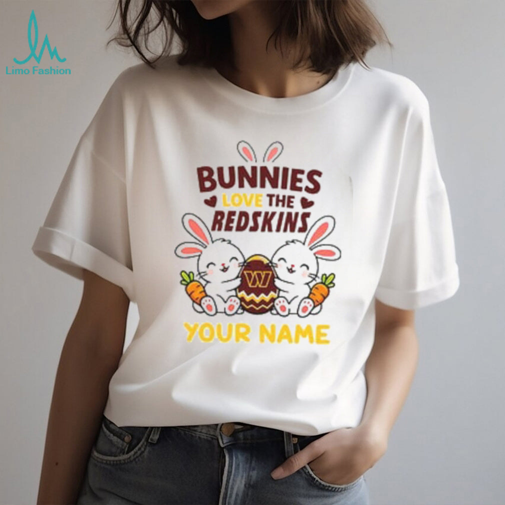 Personalized Redskins Easter Bunny Plush T Shirt