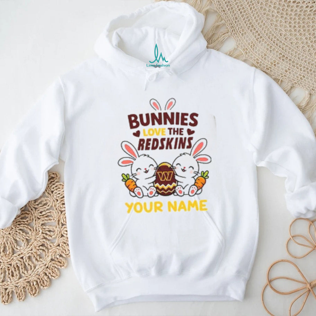 Personalized Redskins Easter Bunny Plush T Shirt