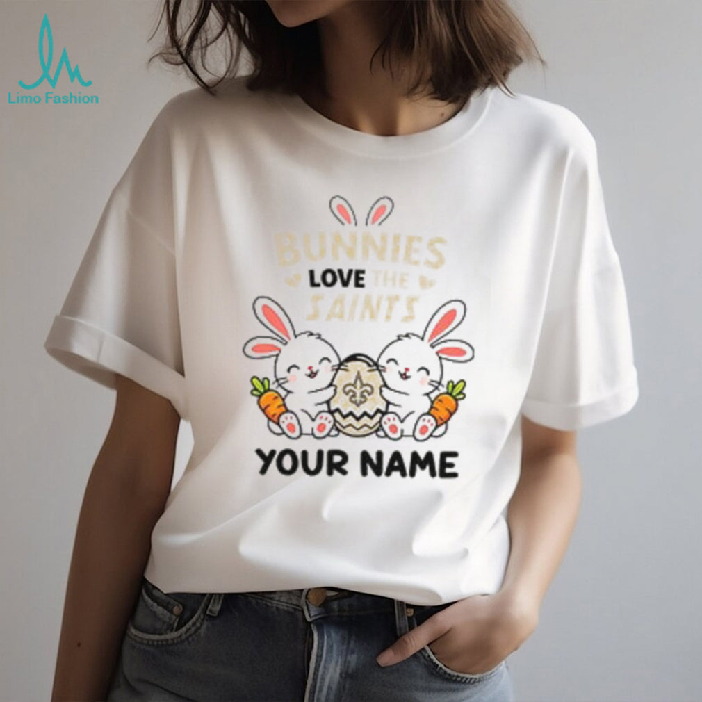 Personalized Saints Easter Bunny Plush T Shirt