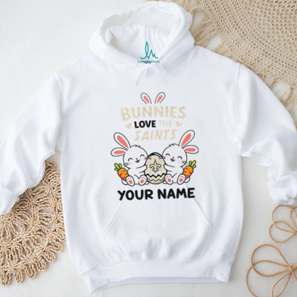 Personalized Saints Easter Bunny Plush T Shirt