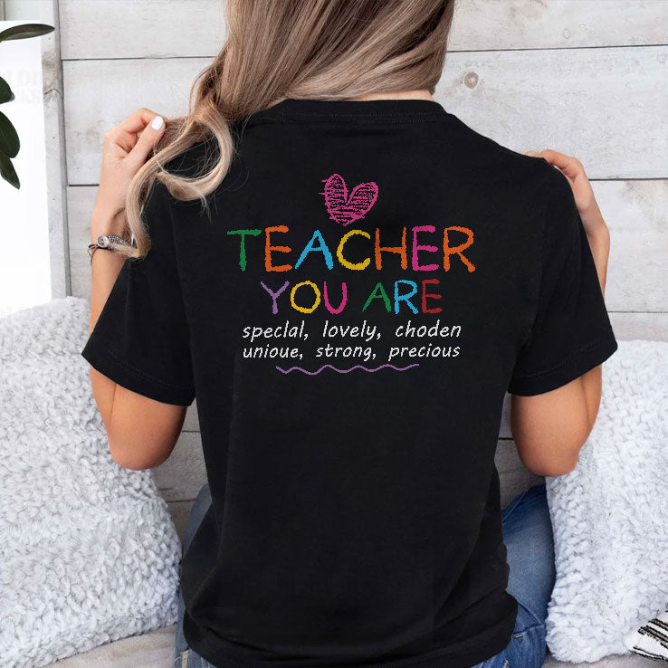 Personalized Teacher You Are Special T Shirt