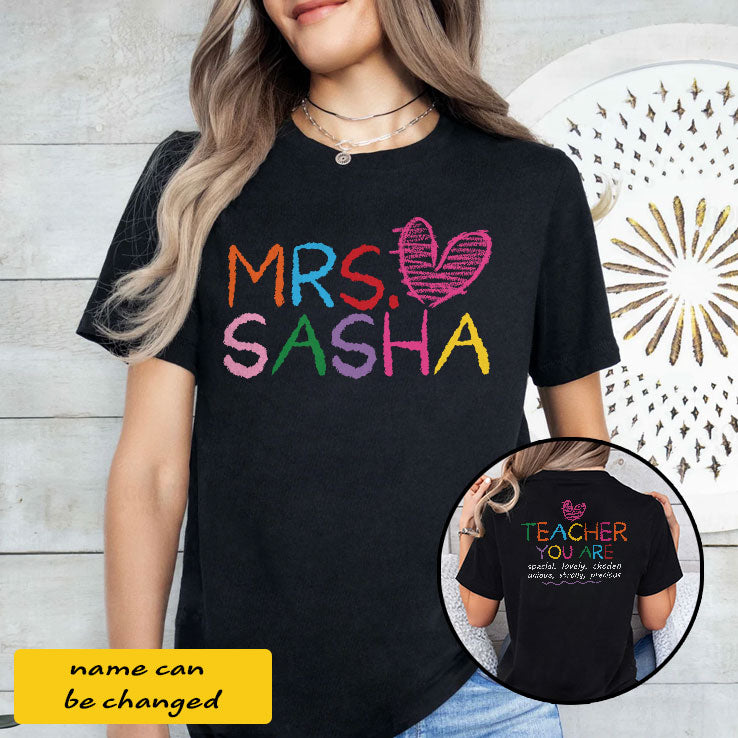 Personalized Teacher You Are Special T Shirt