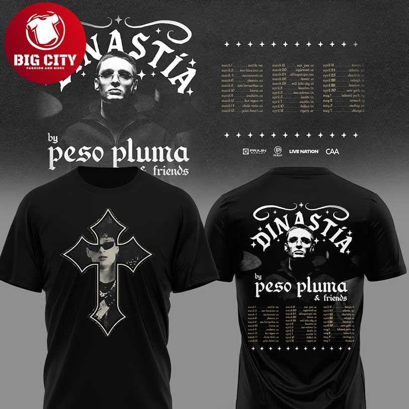 Peso Pluma Dinastia Tour 2026 North America Two Sided Shirt