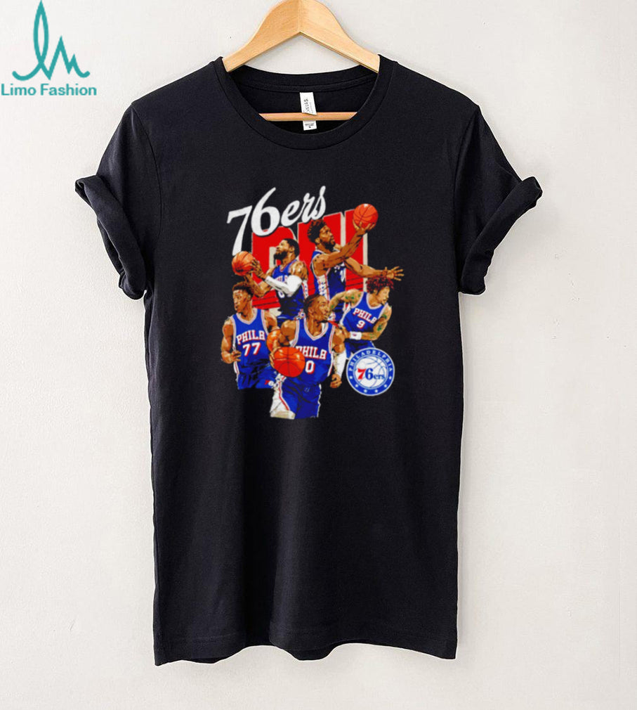 Philadelphia 76ers Team Montage Basketball Graphic T Shirt