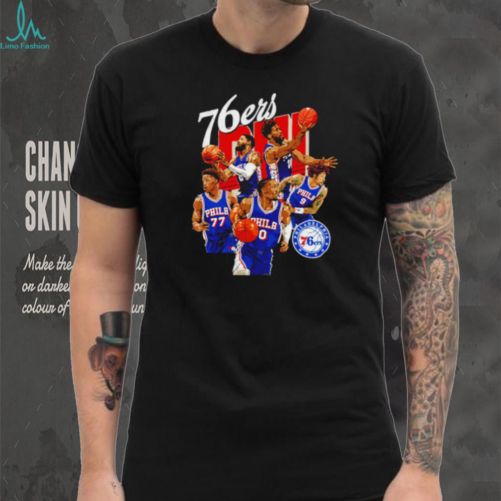 Philadelphia 76ers Team Montage Basketball Graphic T Shirt
