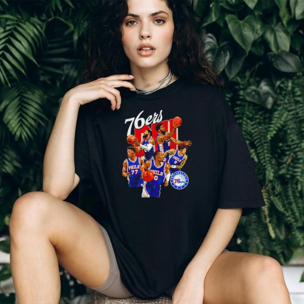 Philadelphia 76ers Team Montage Basketball Graphic T Shirt