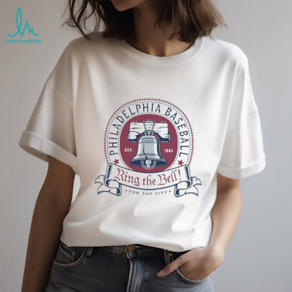 Philadelphia Baseball Ring The Bell Liberty Bell Logo T Shirt