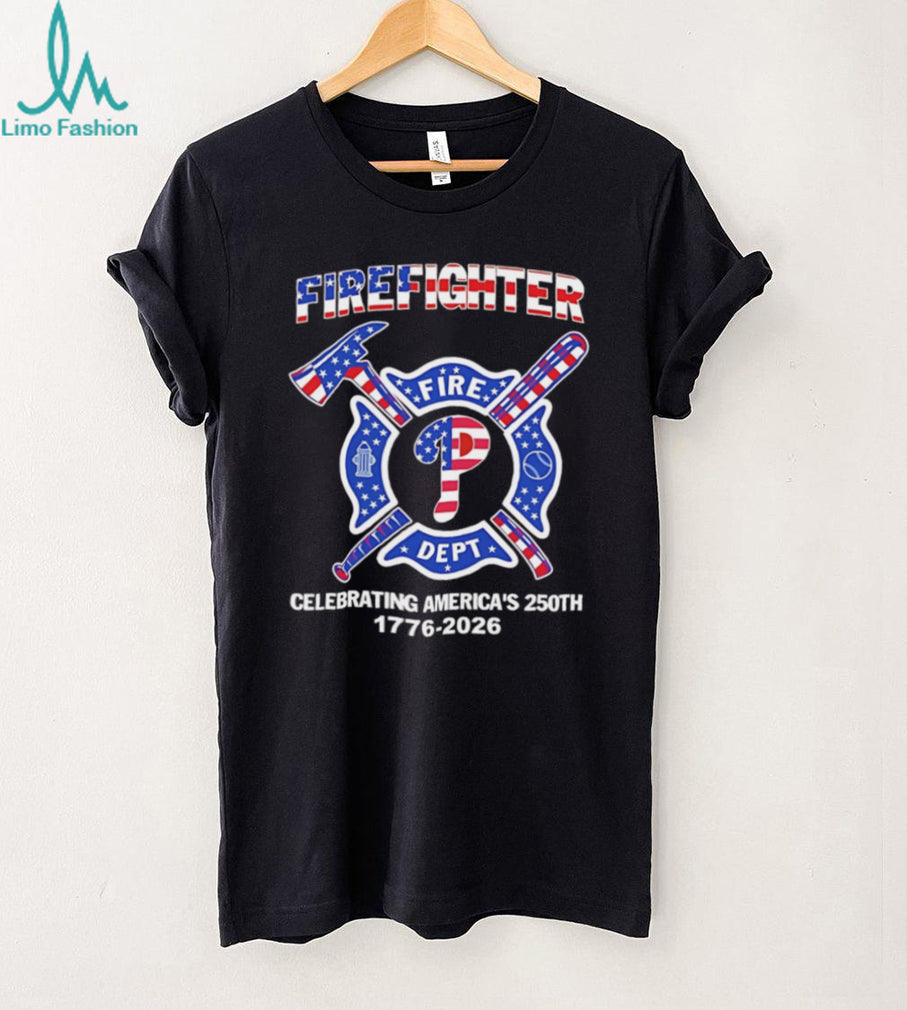 Philadelphia Fire Dept America’s 250th Anniversary Patriotic T Shirt
