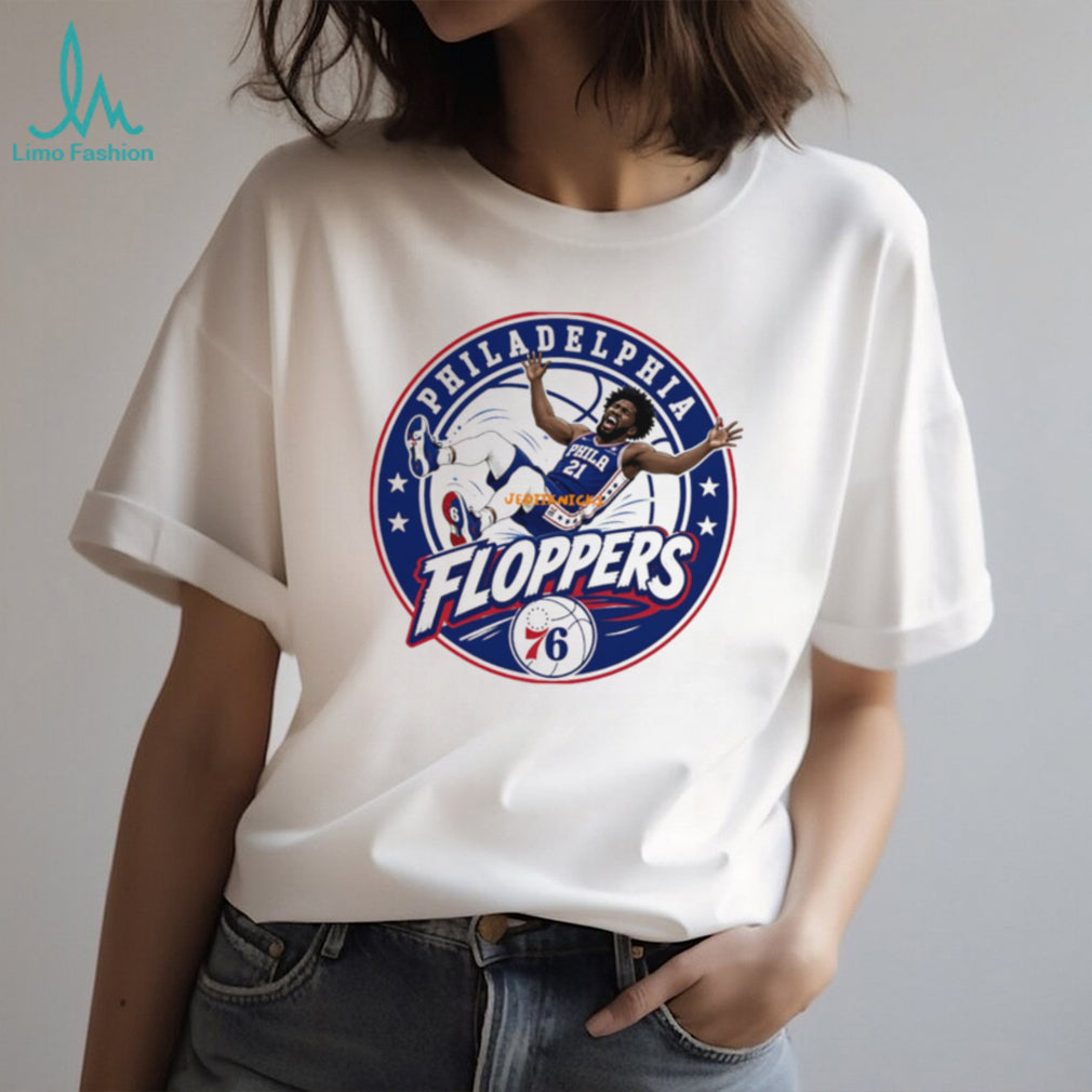 Philadelphia Floppers NBA Parody T Shirt Joel Embiid 76ers Humor